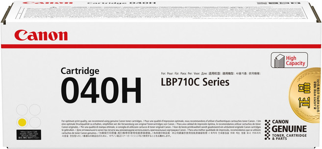 캐논 Cartridge 040H 정품토너 카트리지, Yollow, 1개
