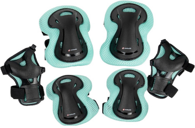 스위스핏 자전거 보호대 세트, 민트, 1세트