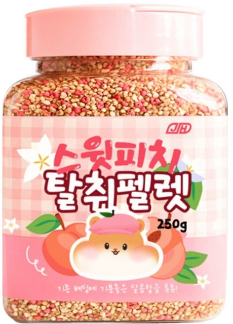 기화 햄스터 스윗피치 탈취펠렛 복숭아향, 1개, 250g