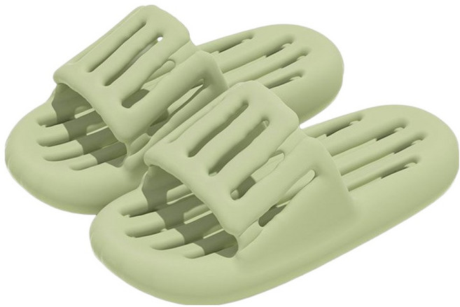 도림 라인 논슬립 미끄럼방지 욕실화, 그린, 1개