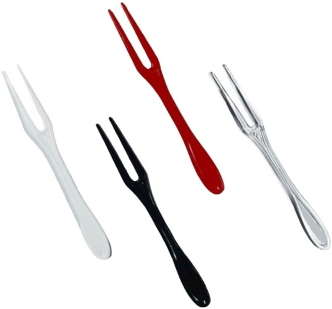 생활을그리다 미니미니 두날포크 벌크포장 8.5cm 4종 x 25p 세트, 1세트, 100개입