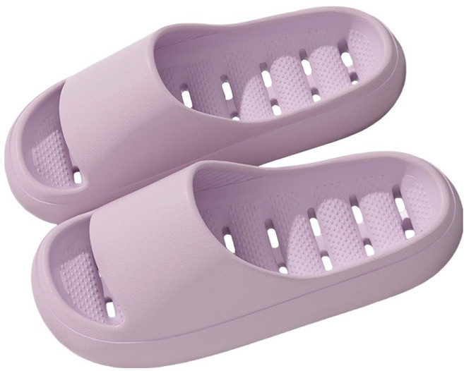 도림 도톰 비비드 물빠짐 미끄럼방지 EVA 욕실화, 퍼플, 1개