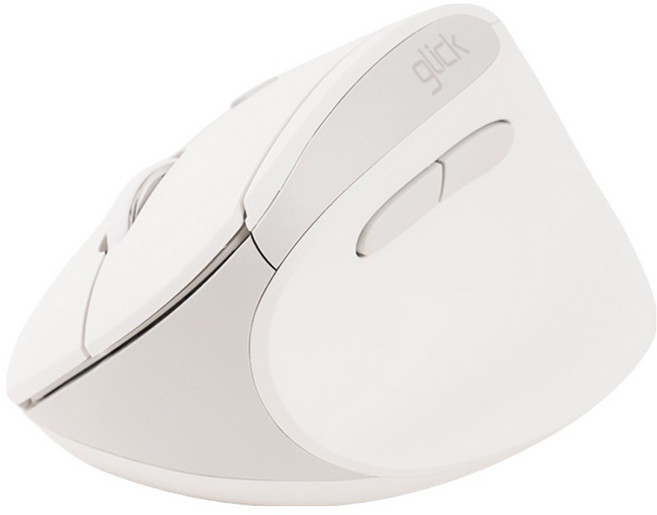 지클릭커 오피스프로 블루투스 무선 무소음 버티컬 마우스, 화이트, OP60