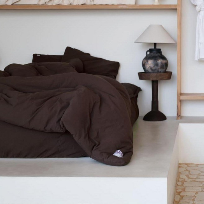 포렌 더험블 광목 패드 + 베개커버 + 세이브팩 세트, 러스틱브라운