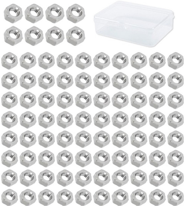 OON 탄소강 육각 너트 88p 투명 케이스, 1개, M6, 5.2mm