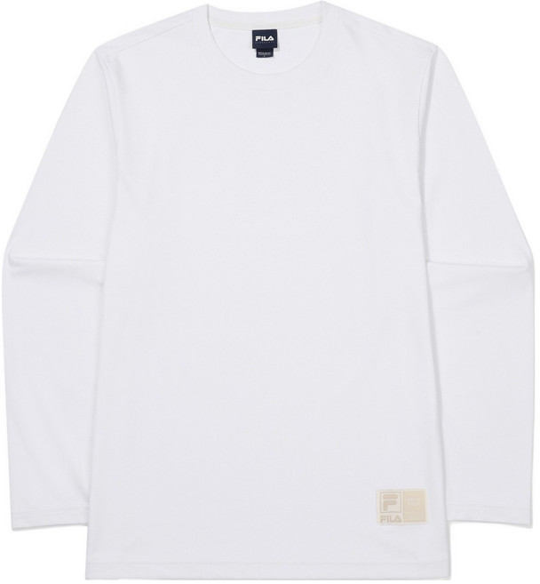 휠라 남녀공용 유니 에센셜 레귤러핏 긴팔 티셔츠 FS2RLF3101X