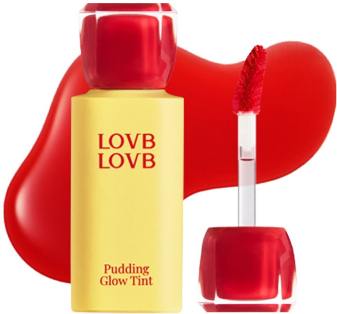 럽럽 푸딩 글로우 립틴트, 01 레드베리, 1개