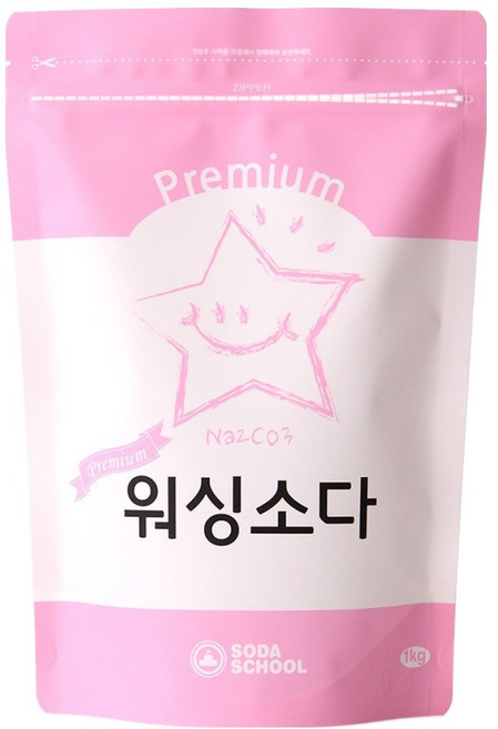 소다스쿨 프리미엄 워싱소다 세탁세제 본품, 1kg, 1개