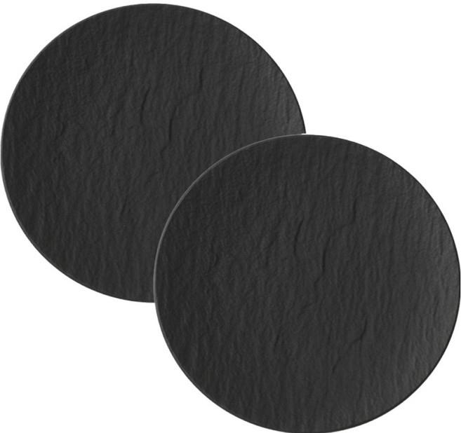 빌레로이앤보흐 매뉴팩처락 브레드&버터 플레이트, 2개, 블랙