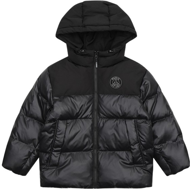 에스핏 PSG 크레스트 배색 오버핏 다운 점퍼