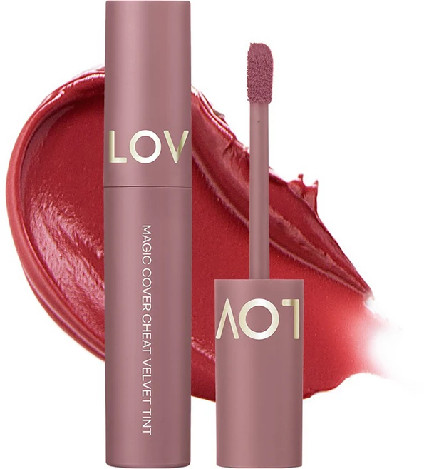 러블리씨씨 매직 커버 치트 벨벳 틴트 3.6g, 5호와인레드, 1개 - 쿠팡