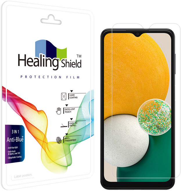 힐링쉴드 블루라이트차단 액정보호필름 세트, 1세트