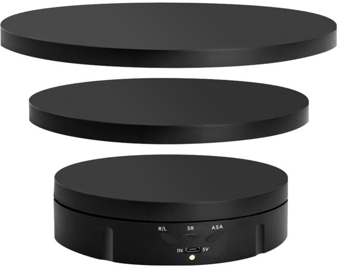 三合一智能旋轉展示台 黑色款, 1個