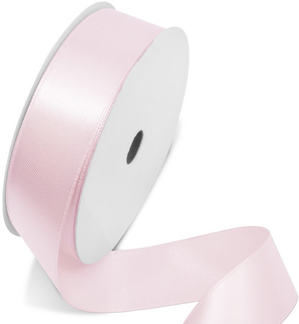 리드홈 마카롱 고밀도 광택 선물포장 주자 공단 리본 25mm, 베이비핑크, 1개, 30m