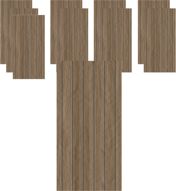 쇼핑닥터 셀프 접착 인테리어 테코 타일 30 x 60 cm, 우드패턴6, 10개