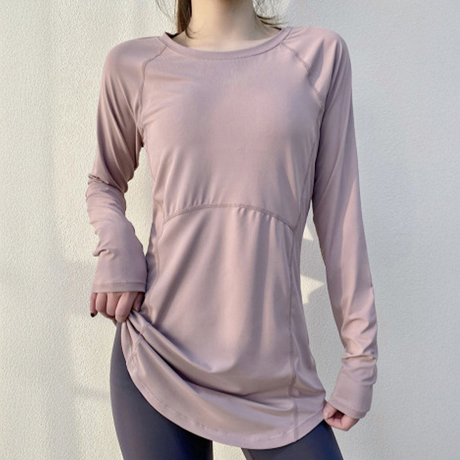 로브로코 임산부 요가 긴팔 티셔츠
