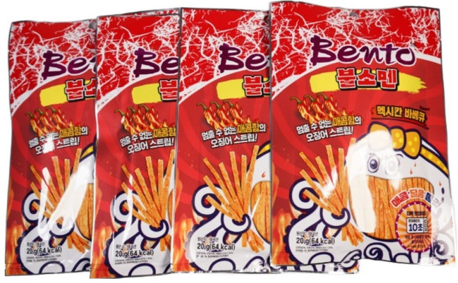 벤토 불소멘 멕시칸바베큐 플레이버, 4개, 20g