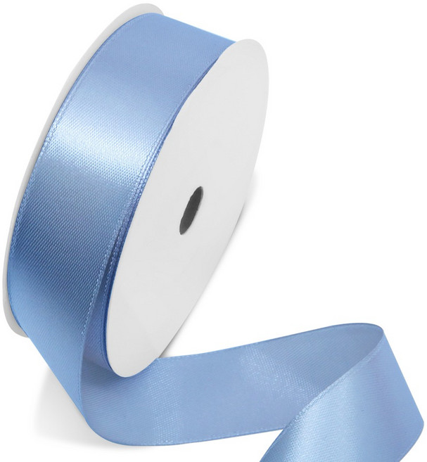 리드홈 마카롱 고밀도 광택 선물포장 주자 공단 리본 25mm, 애쉬블루, 1개, 30m