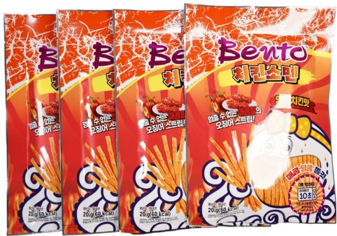 벤토 치킨소멘 양념치킨맛, 20g, 4개