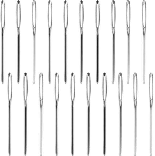 앙플러스 구멍이 넓어 간편한 귀 큰 바늘, 20개