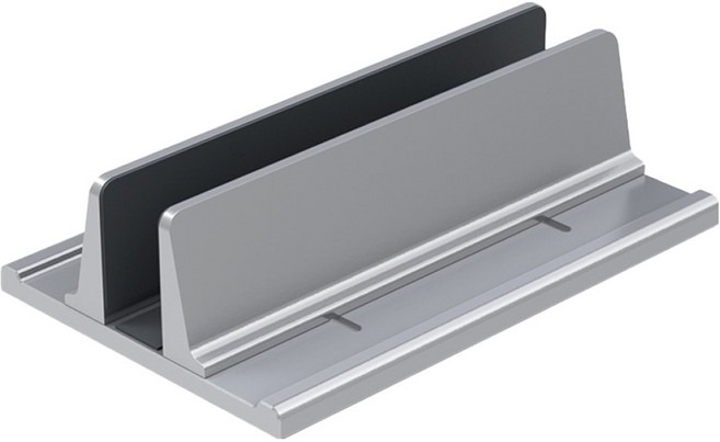 Lestar 鋁合金可調整筆電支架 單槽款 KM25, 1個, 銀色