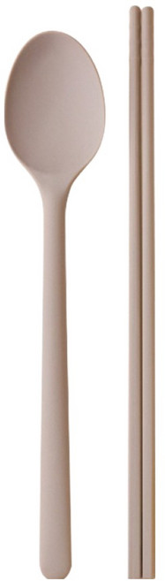 실리팟 실리콘 성인용 수저세트, 토프브라운, 숟가락 + 젓가락, 1세트