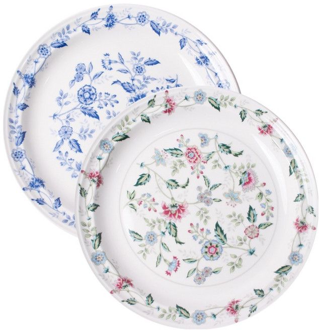 빈티지 클래식 도자기 원형접시 중형 2종, 임페리얼, 로얄블루, 1세트, 접시 2종