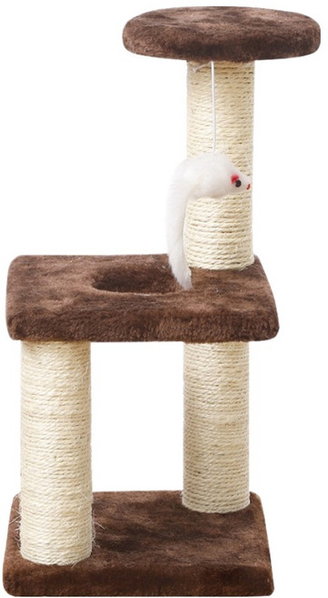 三層貓跳台, 1個, 咖啡色