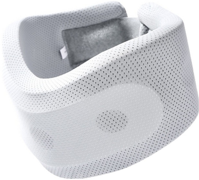 StarGo 防低頭頸托護頸帶 護頸枕 頸部舒壓支撐帶 非醫療用 頸椎牽引器 U型護頸枕頭 護頸脖套, 1個, 灰色