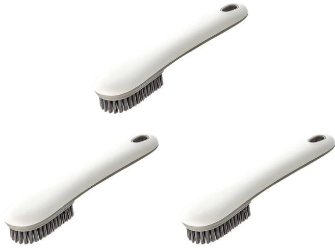빅벅 다용도 운동화 막대형 세척솔, 화이트, 3개