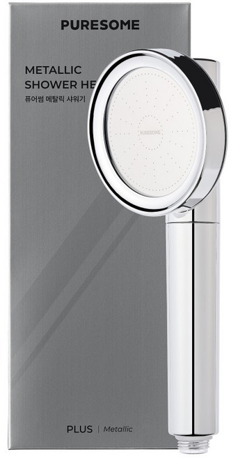 퓨어썸 바디럽 메탈릭 필터 샤워기, 1개