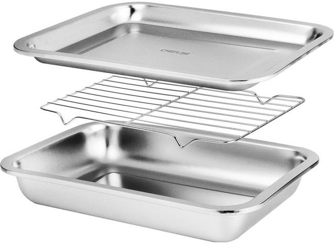 셰프라인 연마제 걱정없는 셰프라인 스텐 트레이 세트, 단품, 1세트