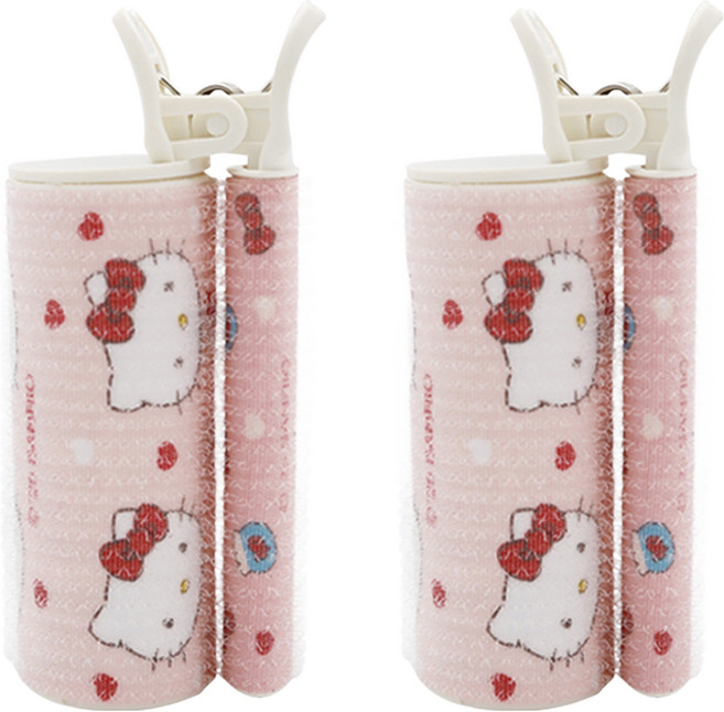 뷰티홈 헬로키티 뿌리볼륨 헤어집게, 연핑크, 2개