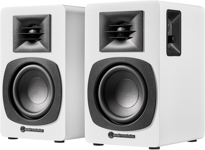 audio-technica 鐵三角 主動式書架藍牙喇叭, AT-SP3X, 白色