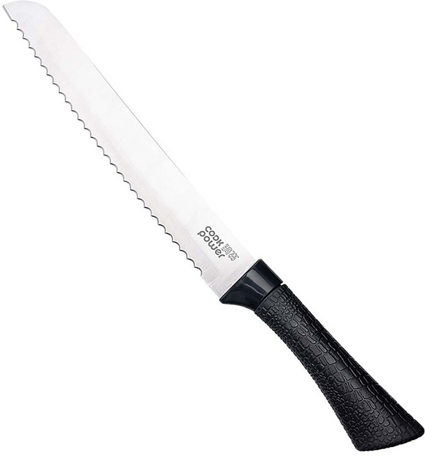 cook power 鍋寶 不鏽鋼多用途麵包刀 WP-32422, 1個, 黑色
