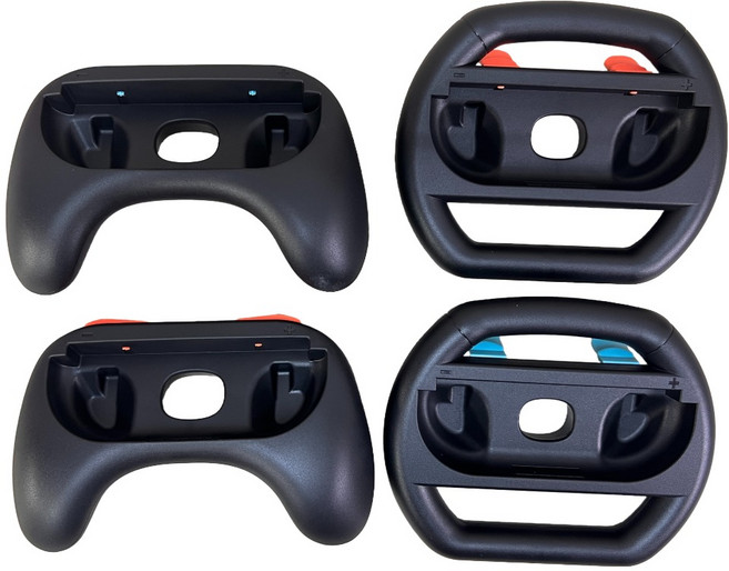 IPLAY SWITCH2 方向盤 2個 + 小手把套裝 2個, 黑色, 1套, HBS-2870