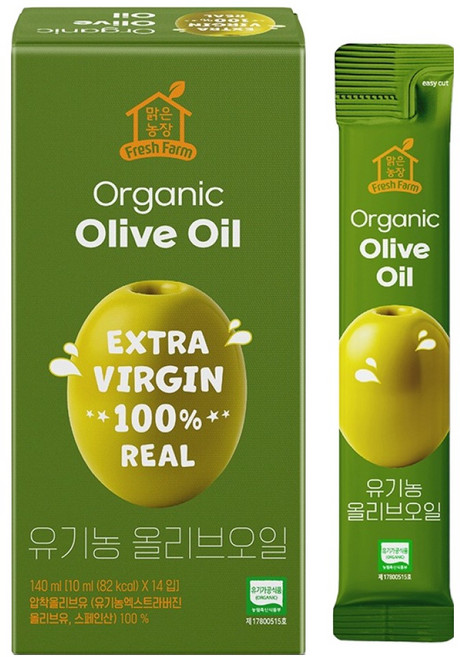 맑은농장 엑스트라버진 올리브오일 14p, 140ml, 1개