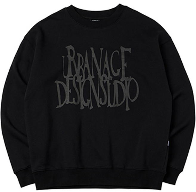 어반에이지 남녀공용 와일드 로고 오버핏 맨투맨