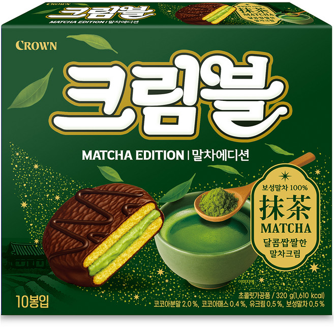 크라운 크림블 말차에디션 10p, 320g, 1개