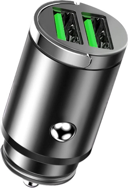 차량용 usb 2구 시거잭 충전기, 블랙