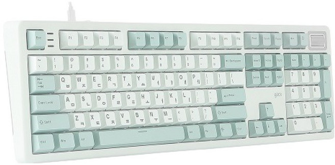 지클릭커 파도프로젝트 SPK107 8K 제주스위치 풀윤활 기계식 키보드, 그린라이트, SPK107(도각도각45g), 제조사축