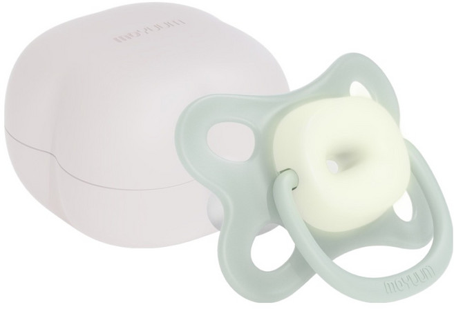 모윰 소프트 윙 쪽쪽이 + 전용케이스 세트, 2단계, 미드나잇 세이지, 1세트