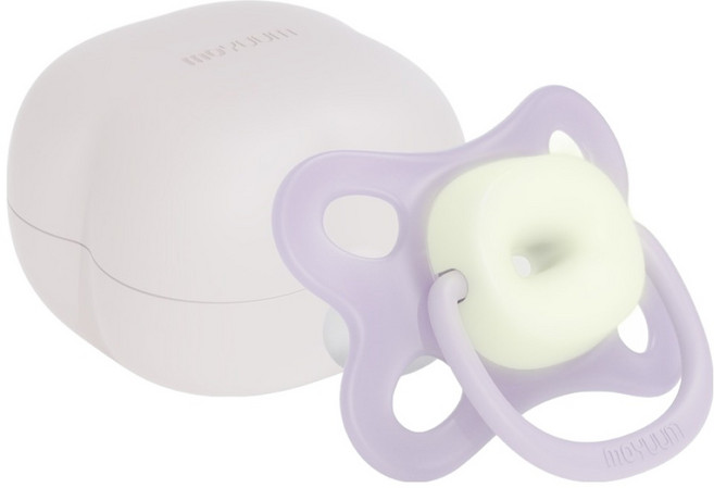 모윰 소프트 윙 쪽쪽이 + 전용케이스 세트, 1단계, 미드나잇 퍼플, 1세트