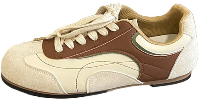 페이퍼먼츠 리브레 인조 스웨이드 콤비 플랫 스니커즈 10253