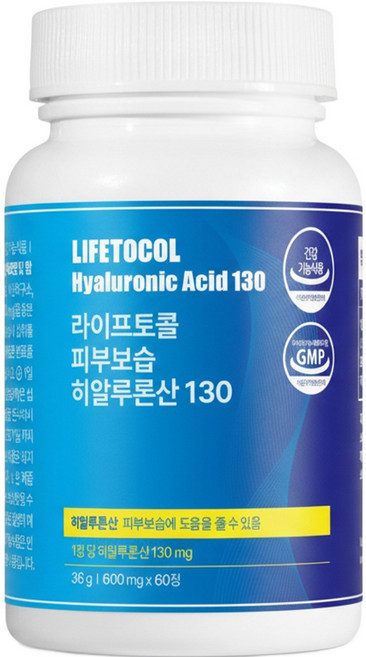 라이프토콜 피부보습 히알루론산 130 36g, 1개, 60정