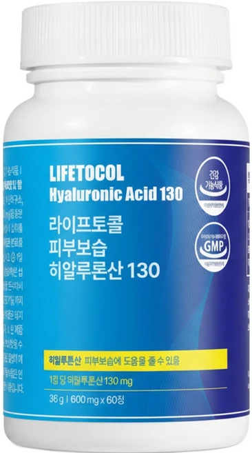 라이프토콜 피부보습 히알루론산 130 36g, 1개, 60정 - 쿠팡