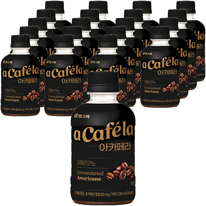 아카페라 아메리카노, 240ml, 20개