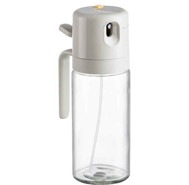 PINMOO 品沐 悅享 自動開蓋二合一玻璃油壺 白色, 1個, 550ml