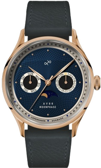 AV86 스코브 안데르센 문페이즈 가죽시계 1968