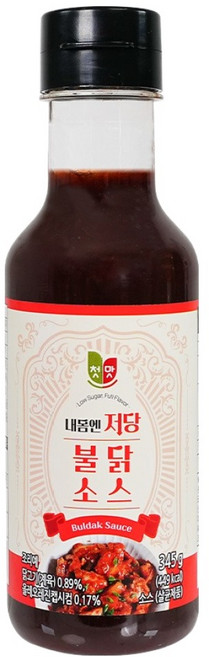 첫맛 내몸엔저당 불닭소스, 345g, 1개